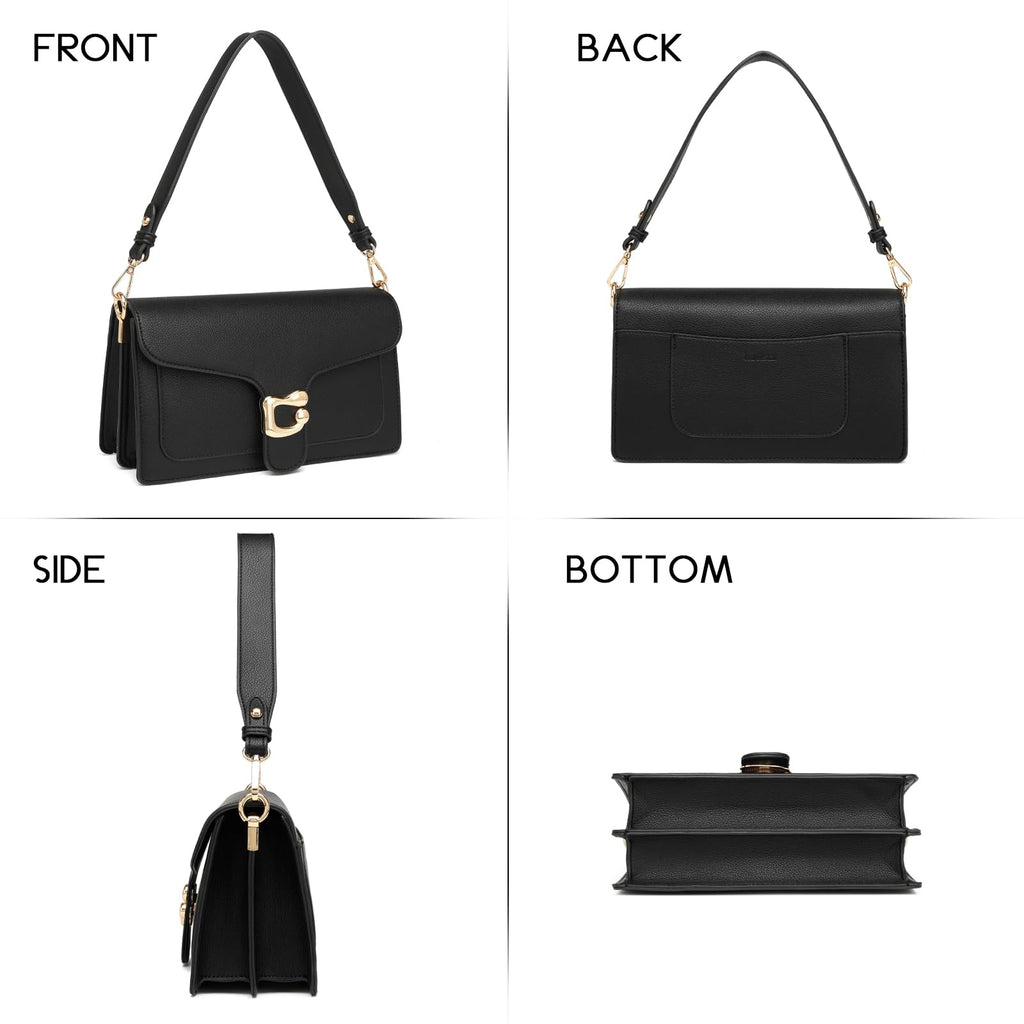 Travistar Crossbody Bags for Women Trendy - Small Cross Body Purse Shoulder Bag Leather Handbags Evening Clutch with 2 Straps | 2 detachable straps