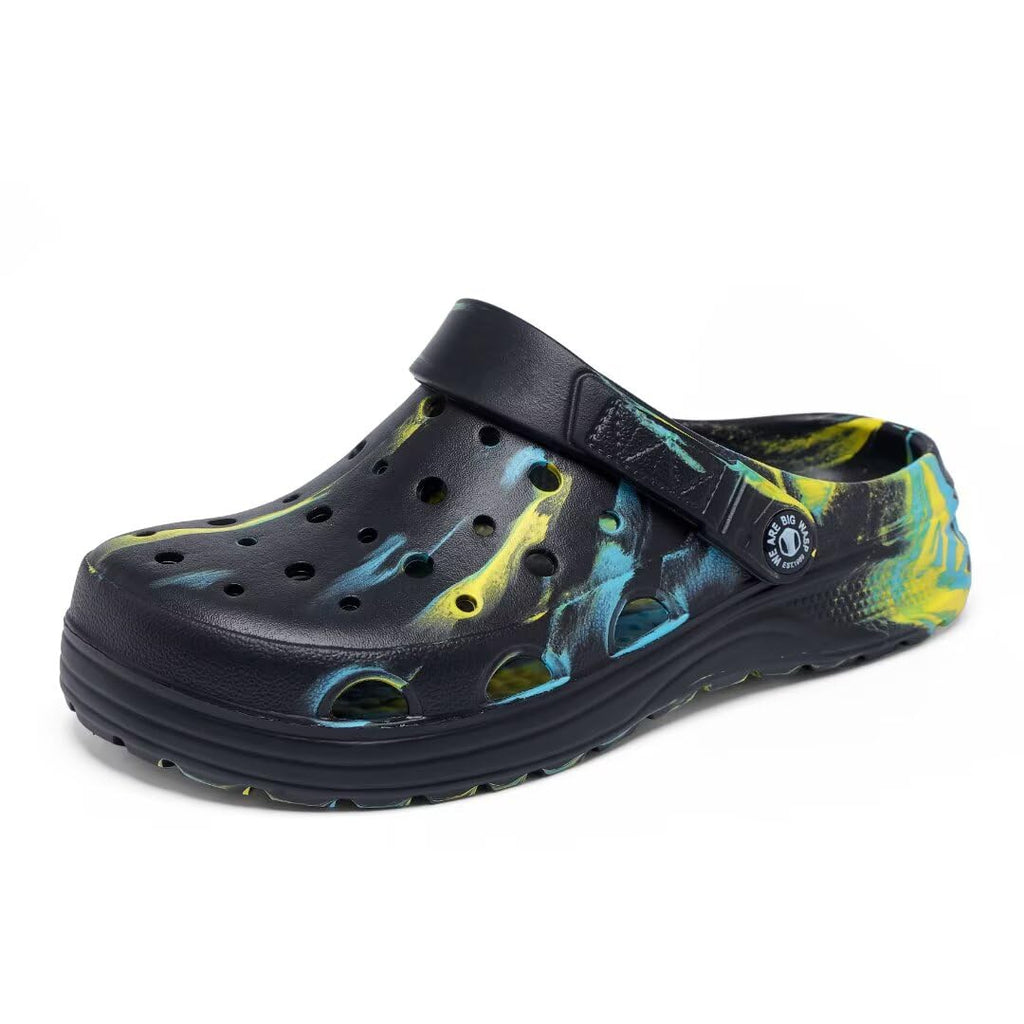Kids Boys&Girls Black Camouflage Clogs Children's Beach Shoes Classic Marbled Tie Dye Clog Little Kid
