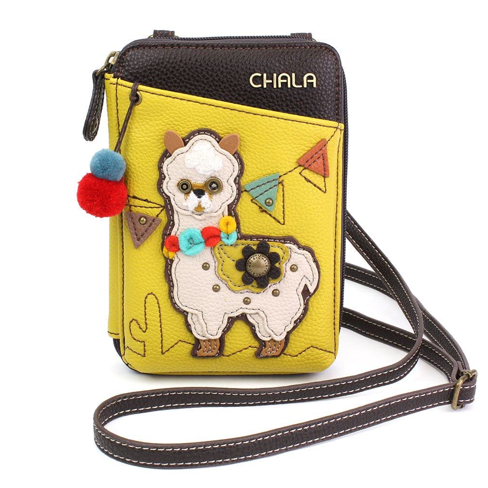 CHALA Wallet Crossbody Cell Phone Purse - Women Faux Leather Multicolor Handbag with Adjustable Strap
