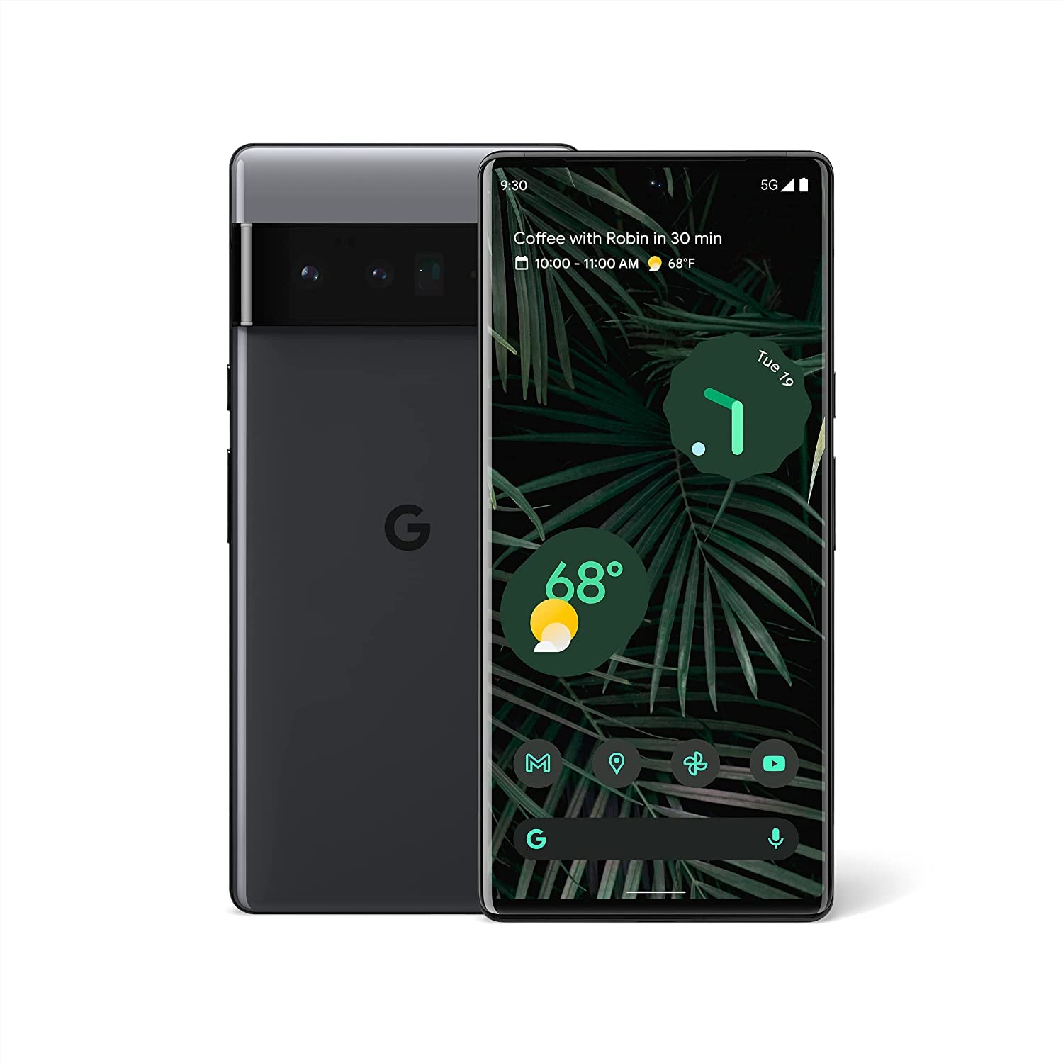 Google Pixel 6 Pro - 5G Android Phone - Unlocked Smartphone with Advanced Pixel Camera and Telephoto Lens - 128GB - Cloudy White