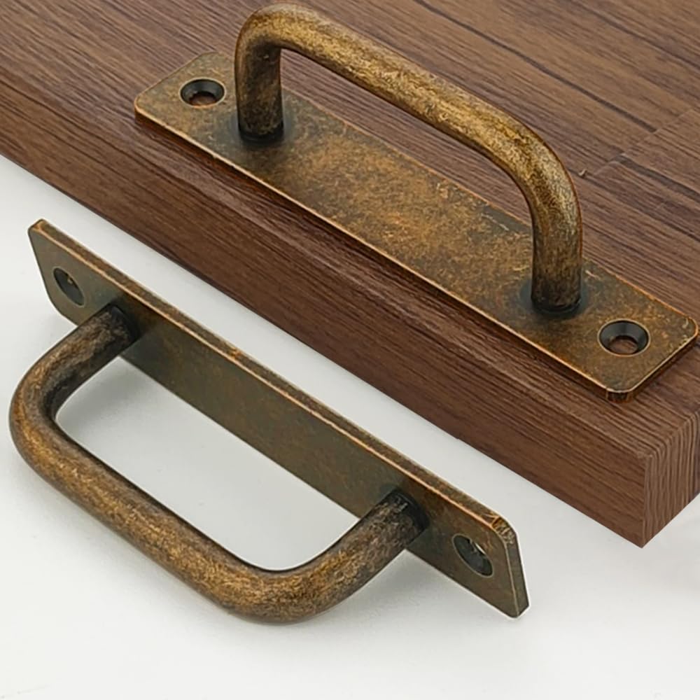 2 Pack 4 1/4 Inch 108 mm Copper Cabinet Handles Aluminum Cabinet Pulls Drawer Pulls