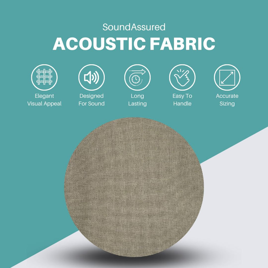SoundAssured Acoustical Fabric - Precut Pieces 59x36 - Acoustically Transparent Fabric for Making Acoustic Panels - DIY Sound Panel Acoustic Fabric (50s Pink)