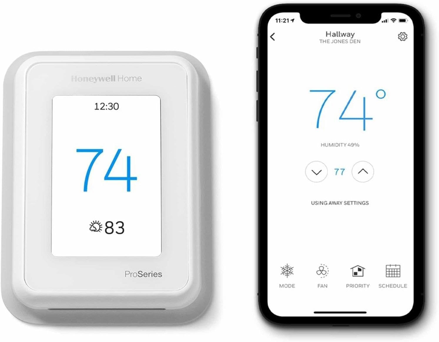 Honeywell Home-Resideo T10+ Pro Smart Thermostat Without Sensor (THX321WF3003W)
