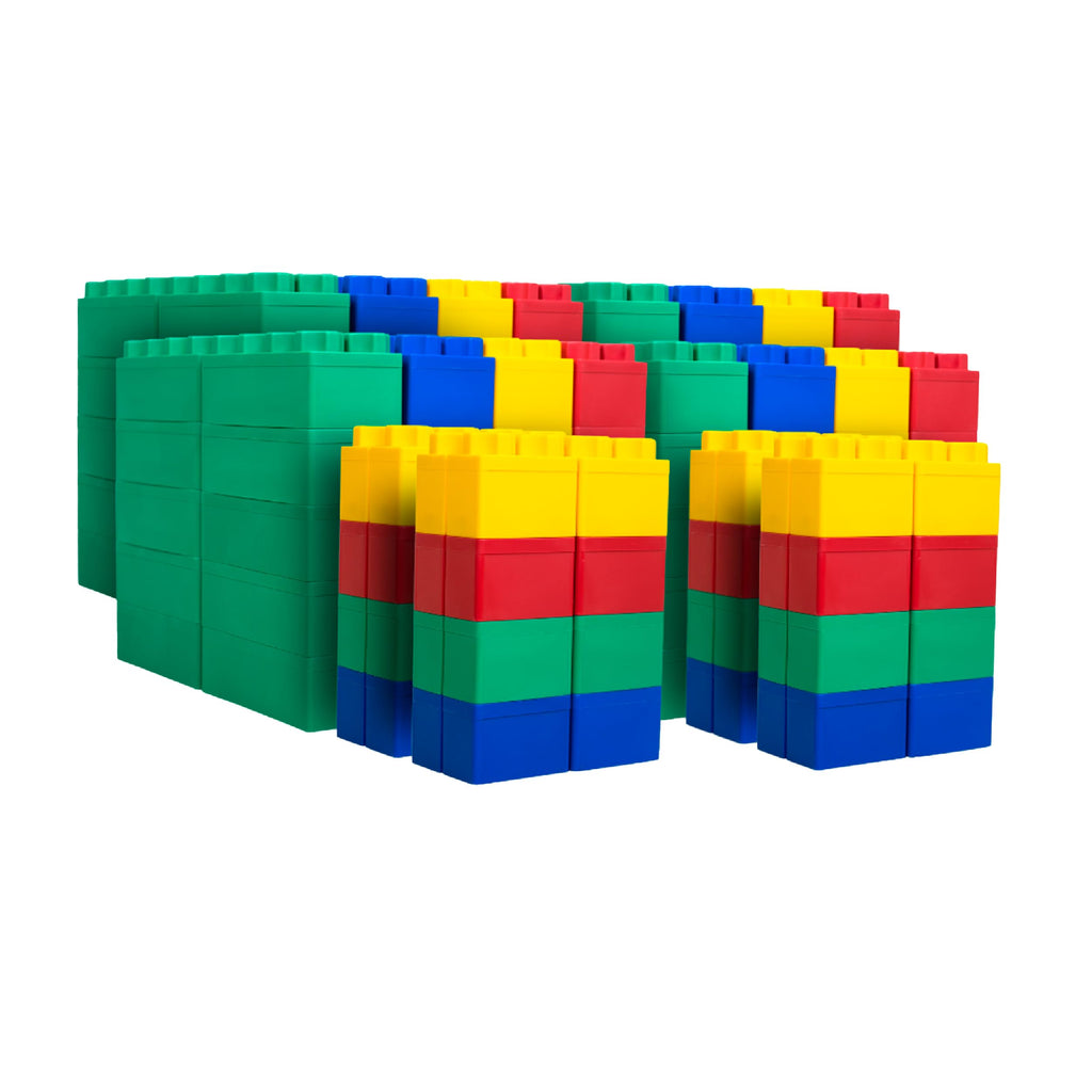 BiggoBlocks Large Building Blocks for Kids Ages 3-8 – 288 Piece Mega Set – Indoor & Outdoor STEM Toy for Boys & Girls