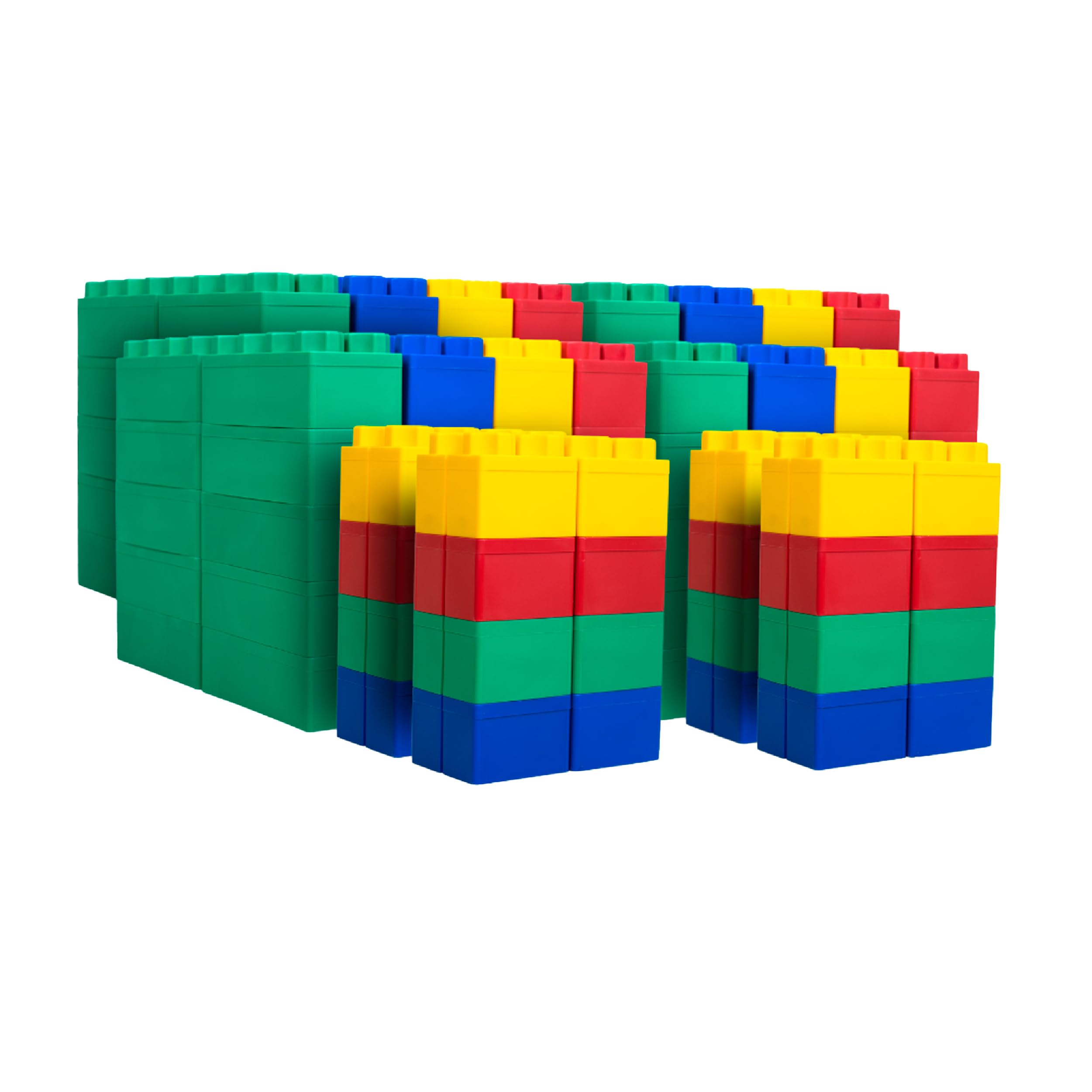 BiggoBlocks Large Building Blocks for Kids Ages 3-8 – 288 Piece Mega Set – Indoor & Outdoor STEM Toy for Boys & Girls