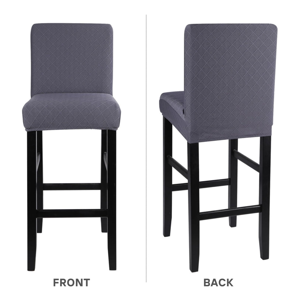 SearchI Bar Stool Covers Set of 2, Stretch Washable Barstool Seat Covers, Counter Height Chair Covers for Kitchen Dining Room Cafe (Ball Flower)