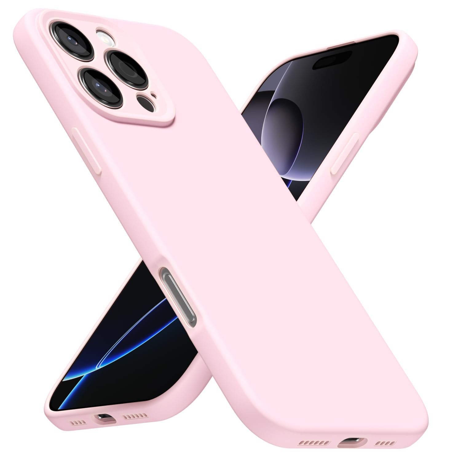 LoeoeL for iPhone 8 Plus/ 7 Plus Phone Case Silicone, Minimalist Ultra Thin Slim Soft Rubber Gel Solid Color Matte TPU Cute Case for Women, Girly Aesthetic Design & Camera Cover, Beige Stone Cream