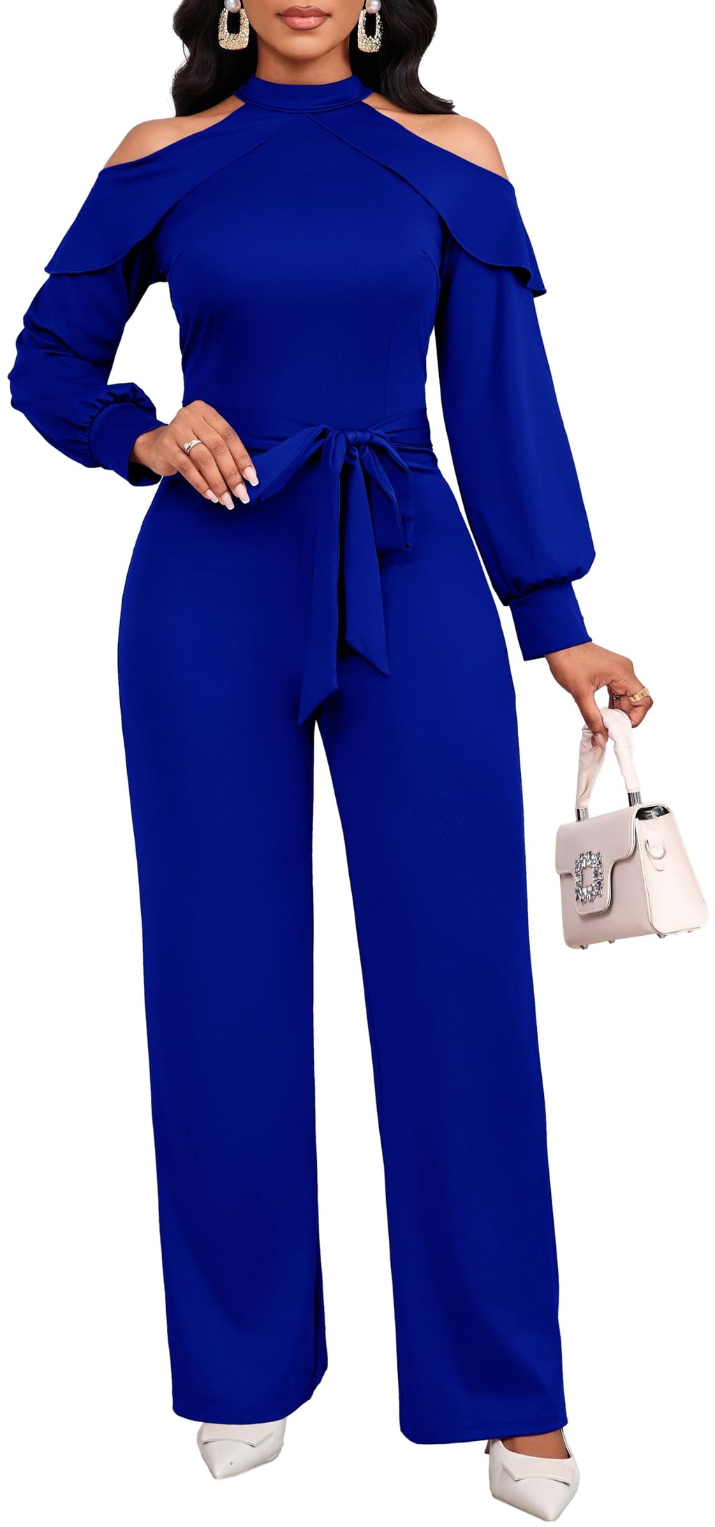 Jumpsuit for Women Sexy Elegant Long Straight Pants Cocktail Printing Jumpsuits Party Club with Zipper