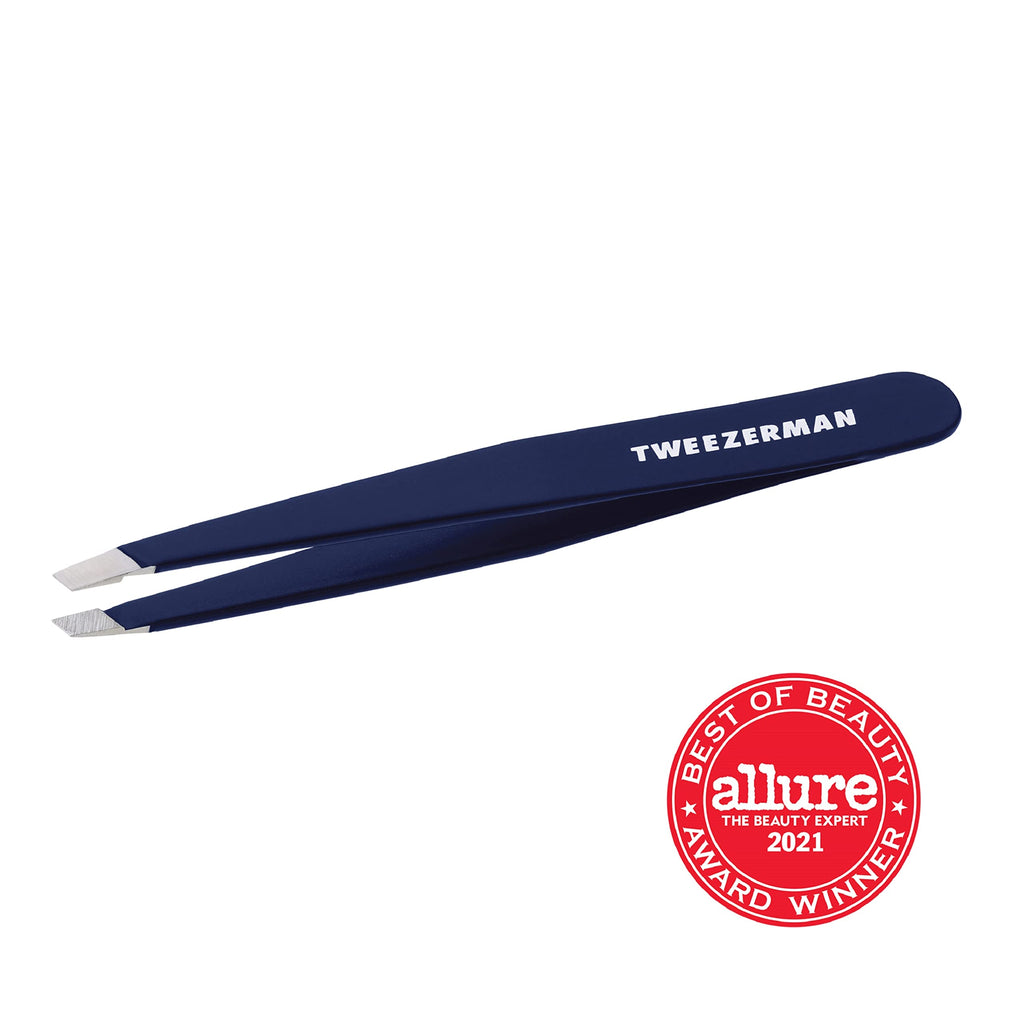 Tweezerman Exclusive 40th Birthday Slant Tweezer - Hair Removal Tweezers, Stainless Steel