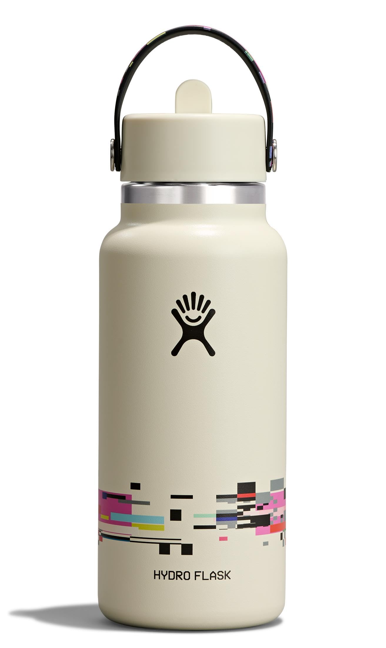 Hydro Flask Water Bottle - Insulated Stainless Steel - Wide Straw Lid, Non Spill, Leakproof in 24 Oz Forest Green Arc