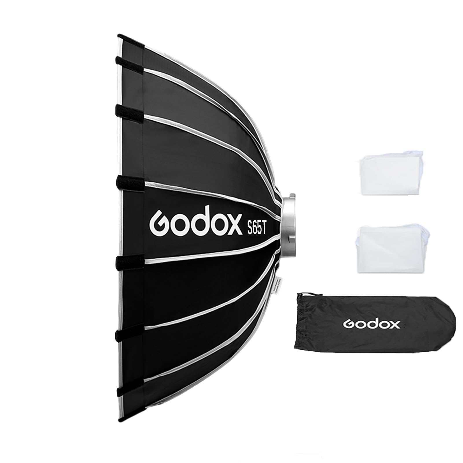 Godox S65T 65cm/25.6in Quick Release Umbrella Softbox Professional Foldable Softbox with Standard Bowen Mount & Diffusers for Photography Studio