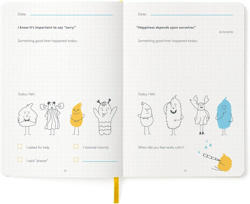 My First HappyMe Journal for Kids: Promote Happiness, Cultivate Positive Habits and Nurture Curiosity for Little Explorers - Interactive Guided Journaling Book for Inquiring Minds of Children Ages 3-6
