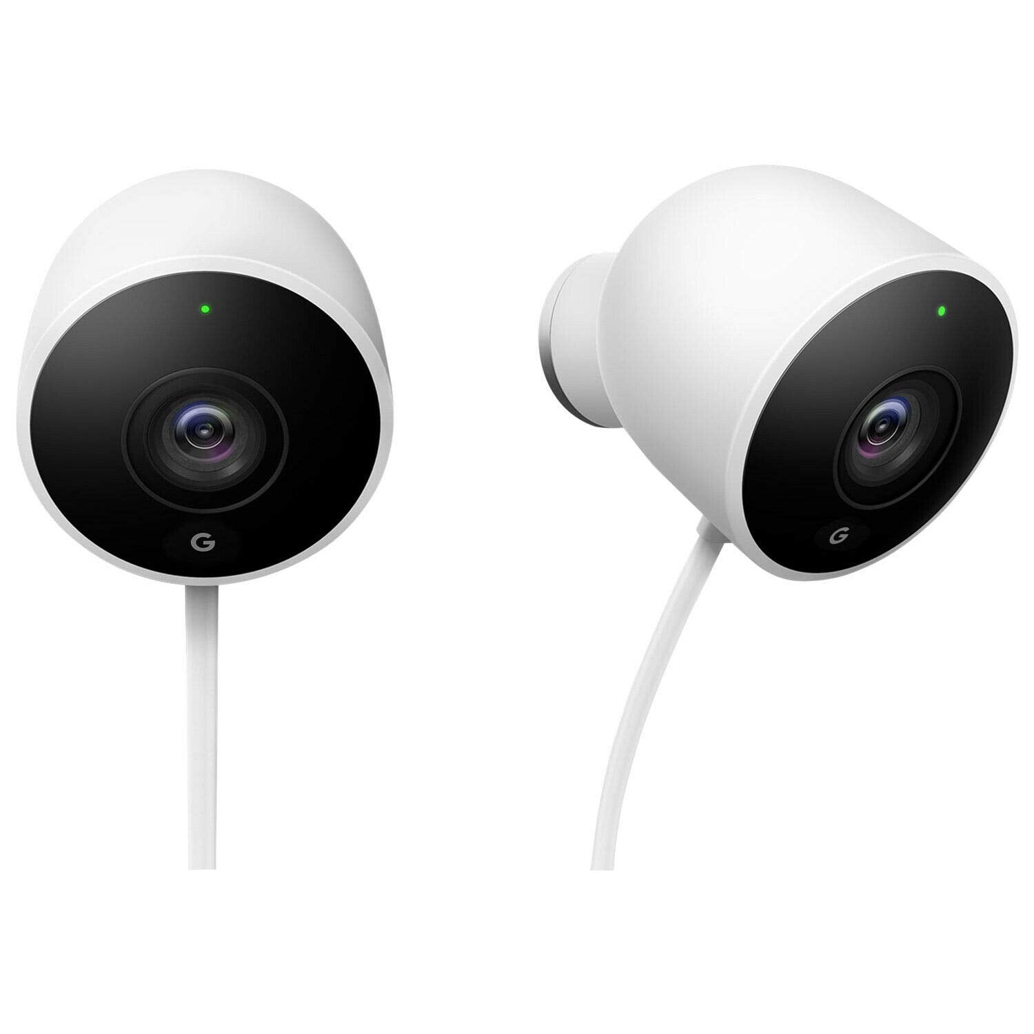 Google, NC2400ES, Nest Cam Outdoor, Security Camera, White, 2 (NEST-0157)