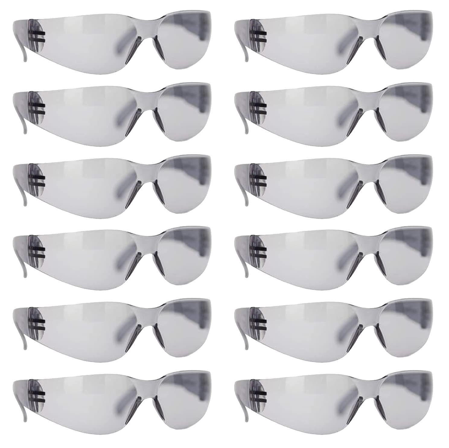 BISON LIFE Clear Safety Glasses – ANSI Z87.1 Certified Scratch & Impact Resistant Eye Protection Goggles for Men & Women