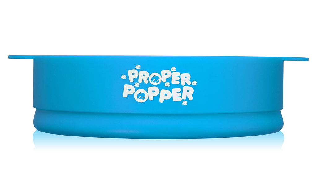 The Original Proper Popper Microwave Popcorn Popper, Silicone Popcorn Maker, Collapsible Bowl BPA Free & Dishwasher Safe - (Aqua)