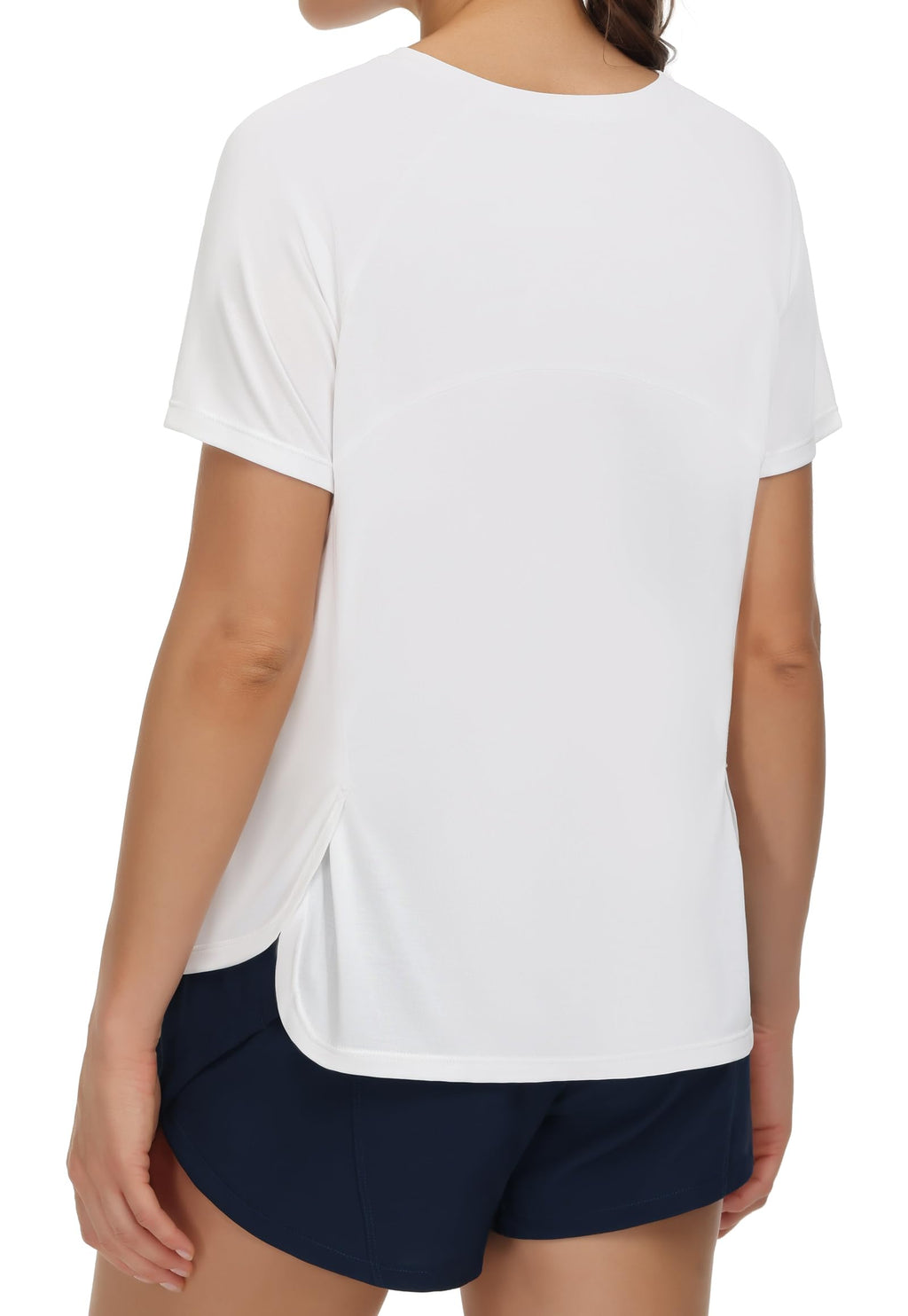 THE GYM PEOPLE Women's Short Sleeve Workout Shirts Breathable Yoga T-Shirts with Side Slits Athletic Tee Tops