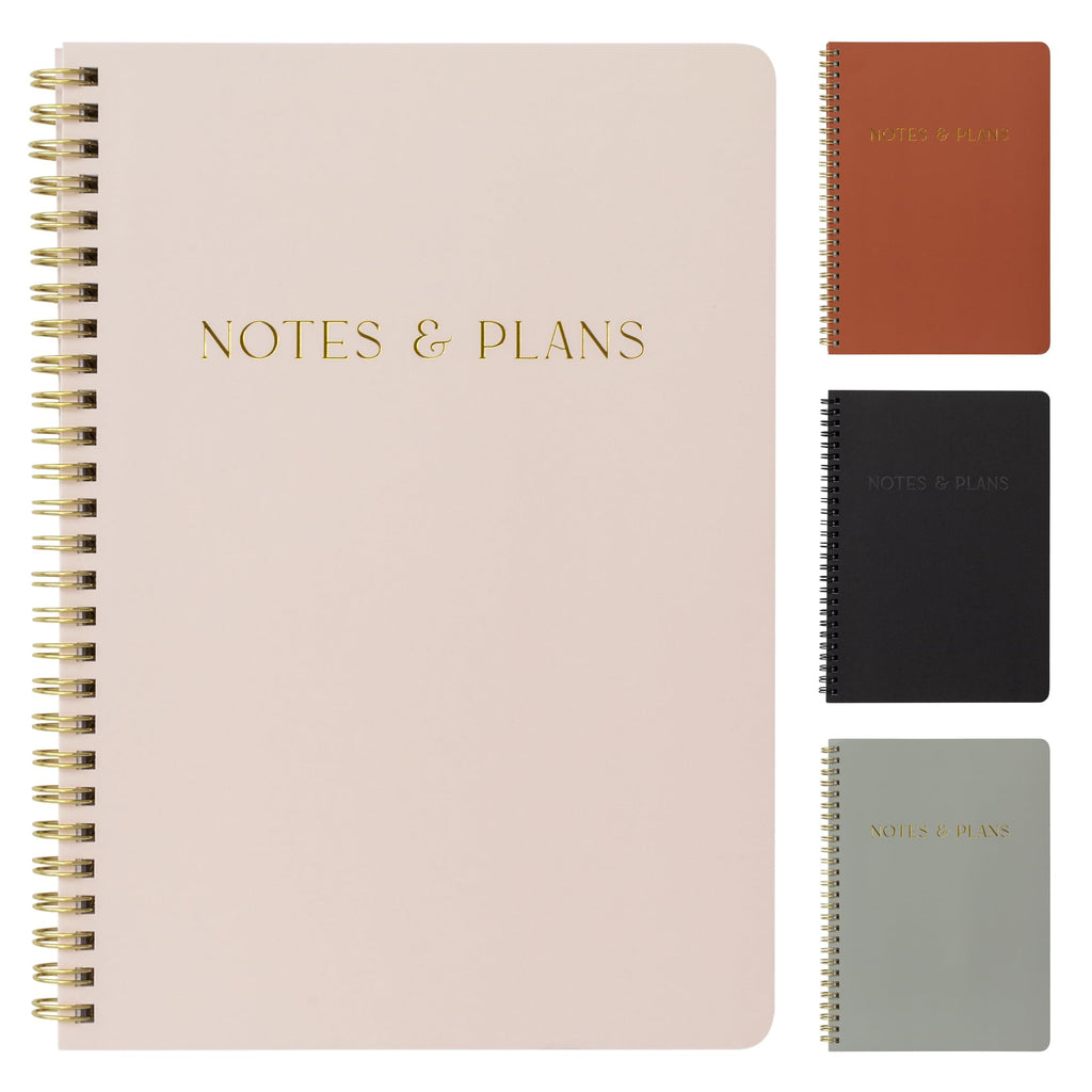 Beautiful Daily Planner And Notebook With Hourly Schedule - Aesthetic Spiral To do List Notepad to Easily Organize Your Tasks And Appointments - Stylish Book And School Or Office Supplies