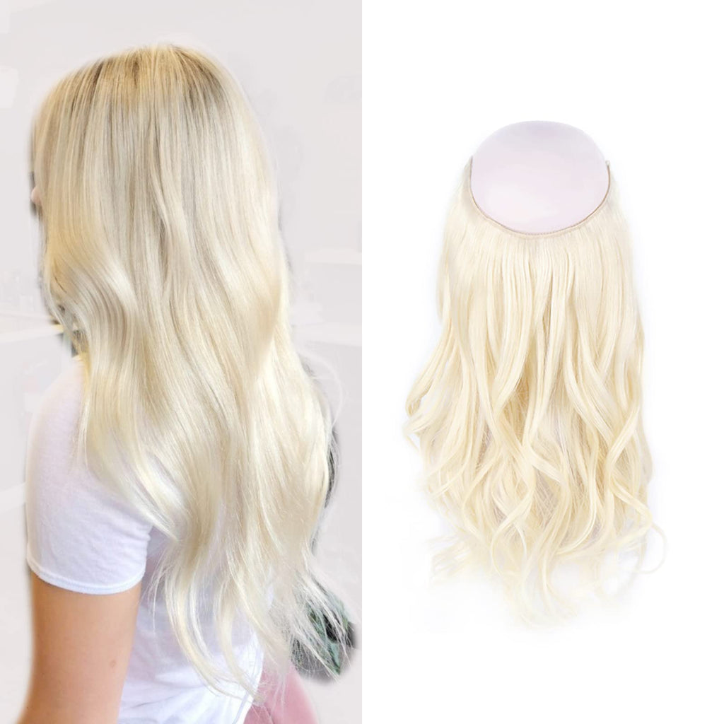 Sassina Invisible Wire Hair Extensions Real Human Hair with Transparent Wire Adjustable Size Secure Clips Natural Straight Secret Miracle Hairpiece, #1 Jet Black 12 Inch 70 Gram