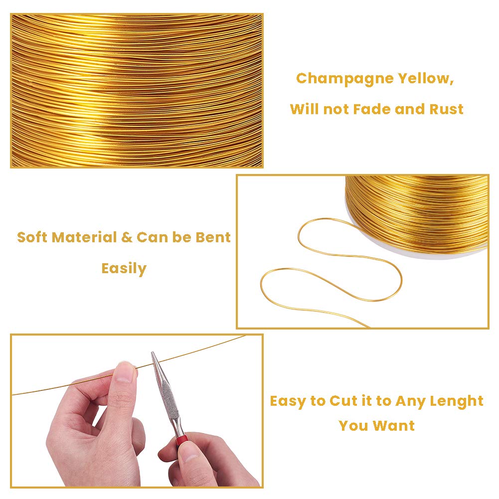 BENECREAT 9 Gauge Jewelry Craft Aluminum Wire 55 Feet Bendable Metal Sculpting Wire for Halloween Craft Floral Model Skeleton Making (Black, 3mm)