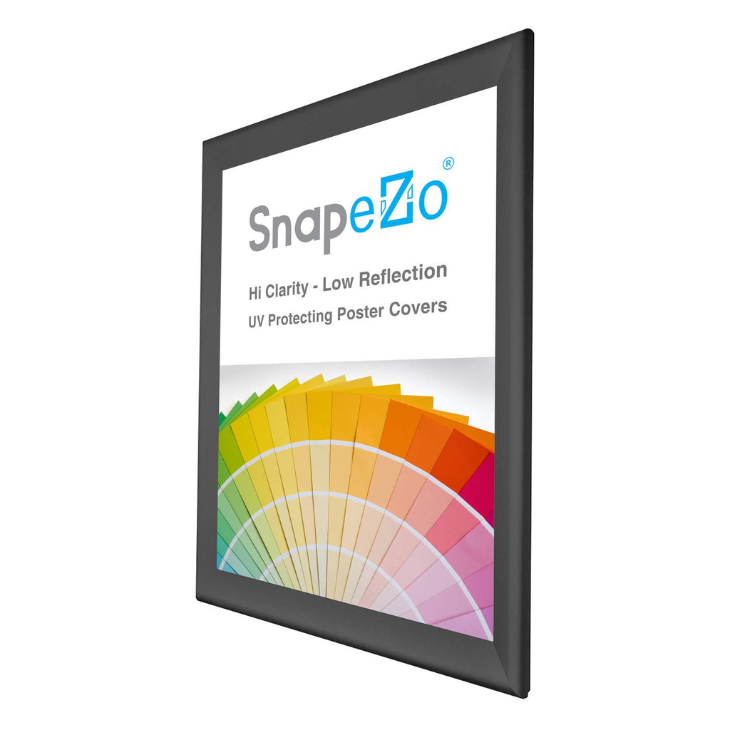 SnapeZo Movie Poster Frame 27x40 Inches, Black 1.7 Inch Aluminum Profile, Front-Loading Snap Frame, Wall Mounting, Wide Series for One Sheet Movie Posters