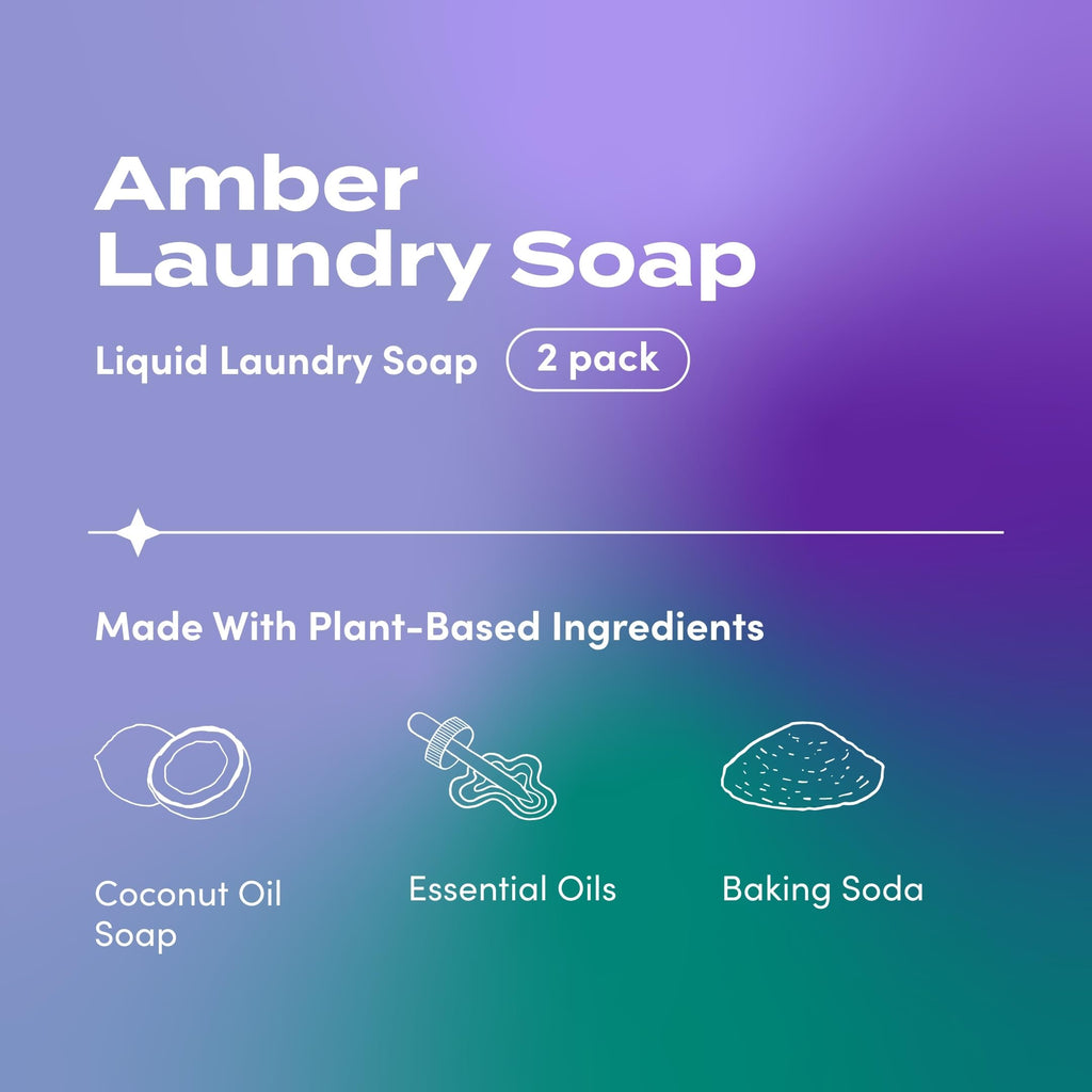 Indigo Wild Zum Clean Laundry Soap - Plant-Based Liquid Laundry Soap - Contains Baking Soda, Essential Oils & Saponified Coconut Oil - Sea Salt Scent - 64 fl oz
