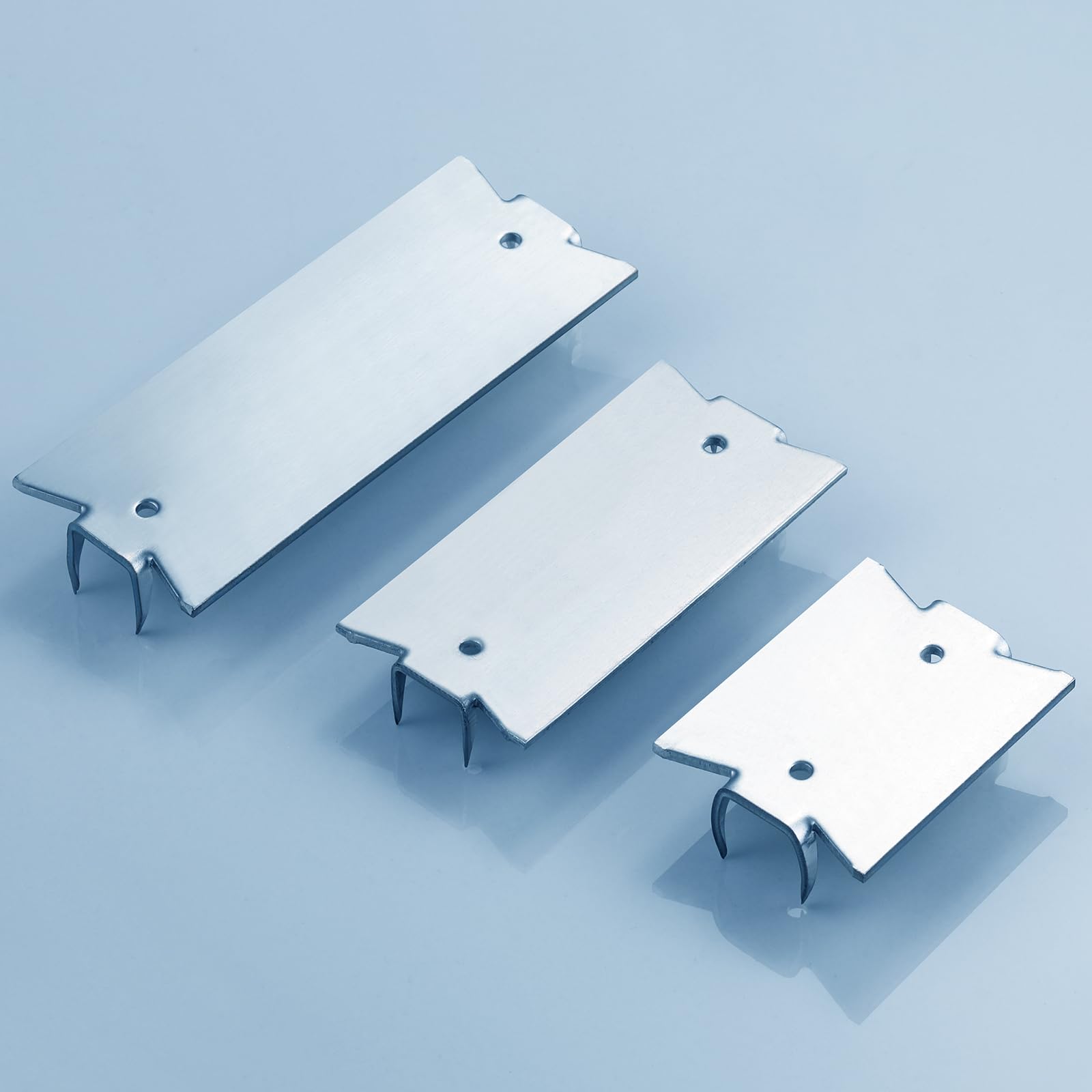 Wensilon(30 pcs) Stainless Steel 304 1.5X2 Inch 16-Gauge Anti-Nail Protection Plate Shield, Nail Plate for Wood Studs, Steel Cable Wire Protector Plate with Sharp Pointed Prongs