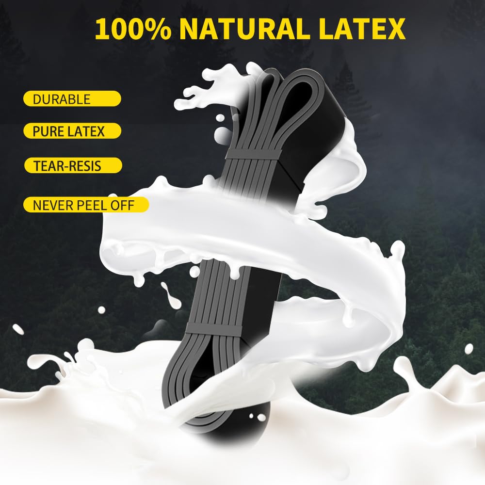 ROSAPOAR Resistance Band Pull up Band Fitness Exercise Bands Natural Latex for Workout Body Stretch Powerlifting Band Fitness Sport Training at Home/The Gym