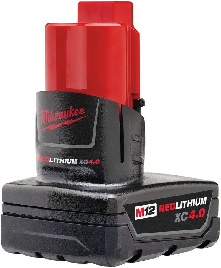 Milwaukee Genuine 48-11-2440 New M12 12v Red Lithium XC 4.0 Ah Battery
