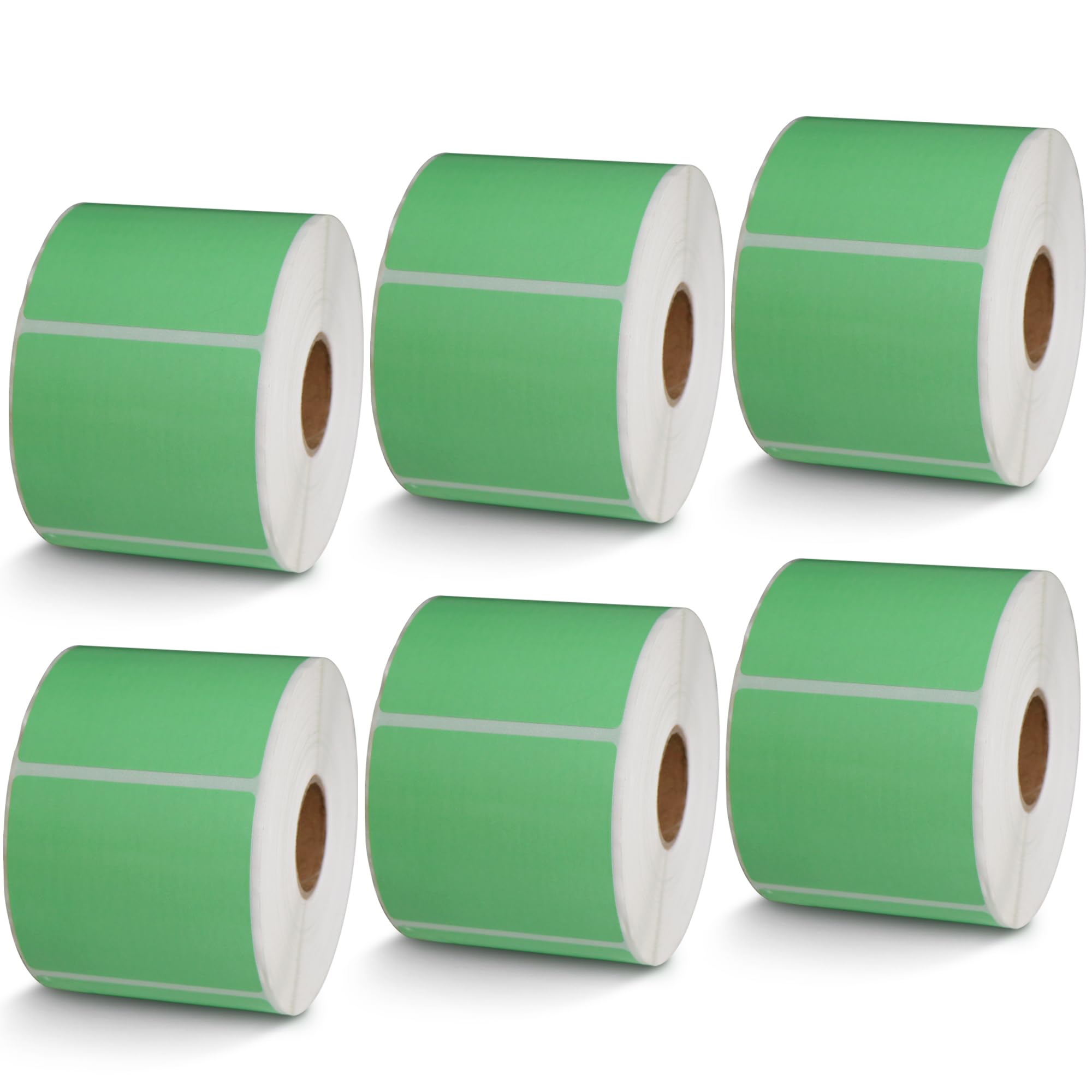 BETCKEY - 1" x 0.5" Small Labels Compatible with Zebra & Rollo Label Printer, Premium Adhesive & Perforated[Light Blue, 6 Rolls, 14580 Labels]