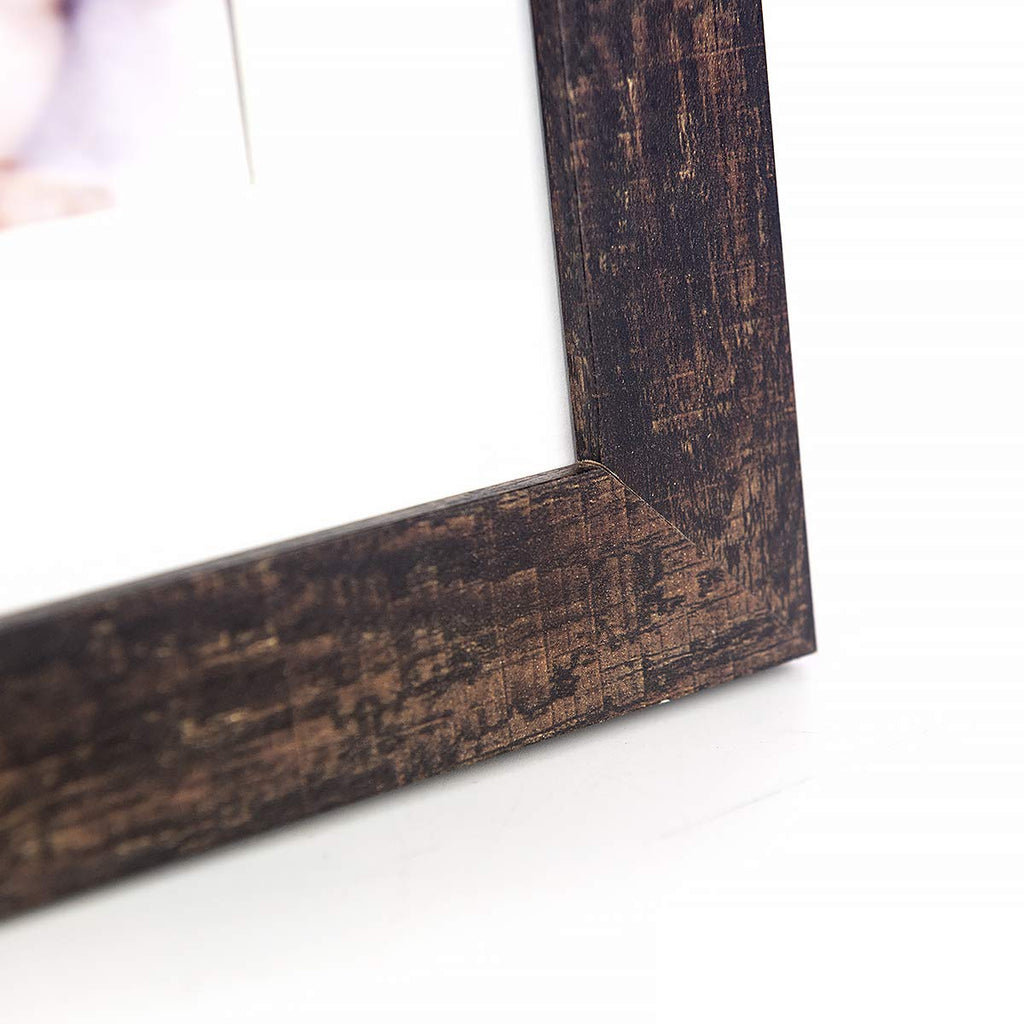 5x7 Picture Frame Gold, Display 5x7 without Mat or 4x6 with Mat, Wall Gallery Photo Frames