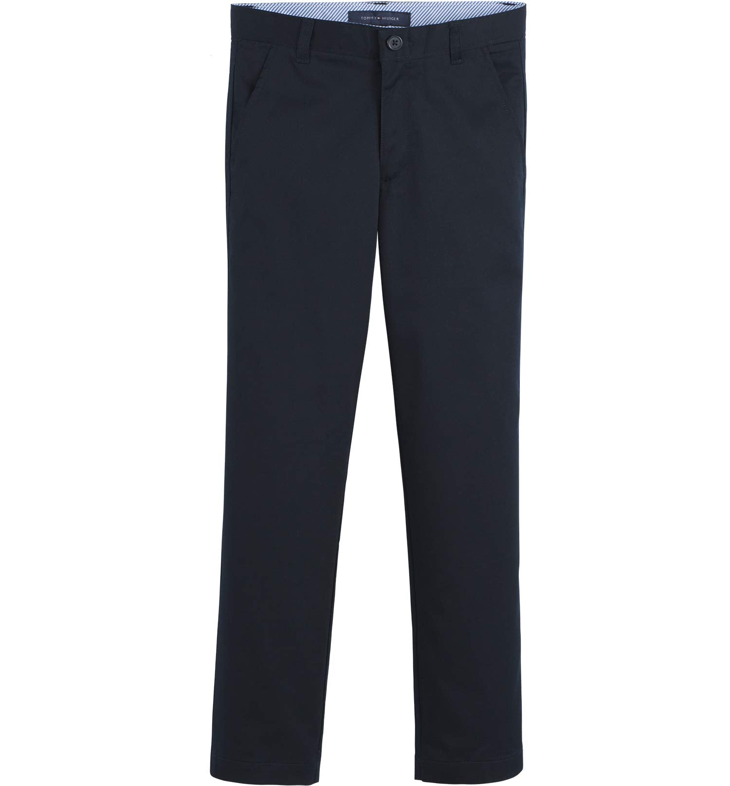 Tommy Hilfiger Boys' Th Flex Stretch Performance Dress Pant, Straight Leg Fit, Zip Fly & Belt Loops, Side & Back Pocket
