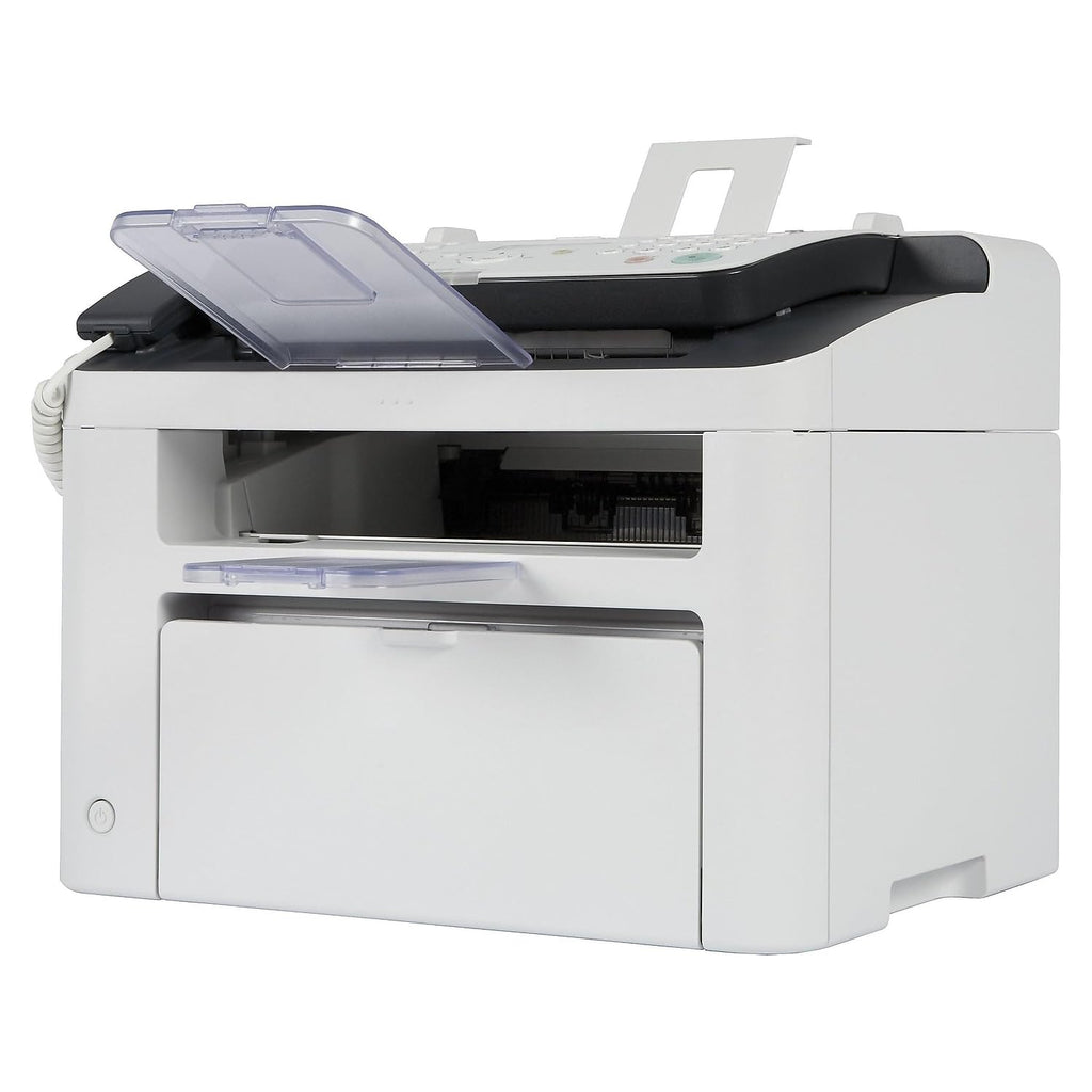 Canon FAXPHONE L100 - Monochrome Laser Fax with Copier, 30 Sheet Auto Document Feeder, 1 Year Limited Warranty, 19 PPM, White