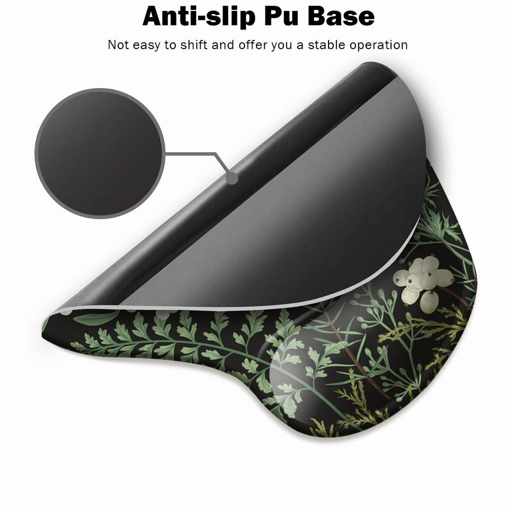 DOOKE Ergonomic Mouse Pad with Wrist Support and Coaster,Mouse Pads with Non-Slip PU Base for Home Office Working Studying Easy Typing & Pain Relief Aesthetic Art