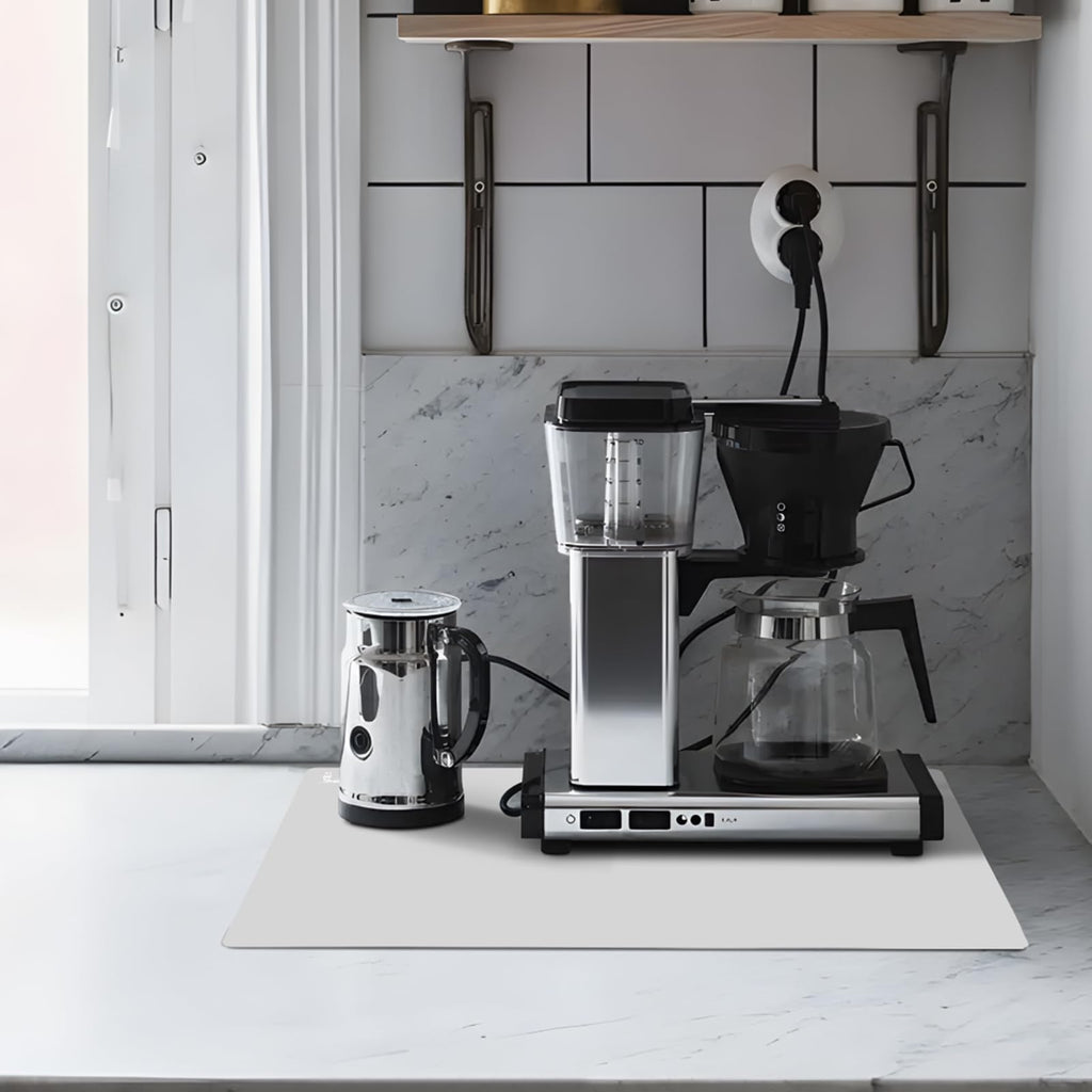 Thick Silicone Counter Mat Large 23.4"by15.6", Heat Resistant Mat for Kitchen Table/Countertop Protector/Non Stick Pastry Baking Placemats, Silicone Pad for Crafts Kids, Super Kitchen Black