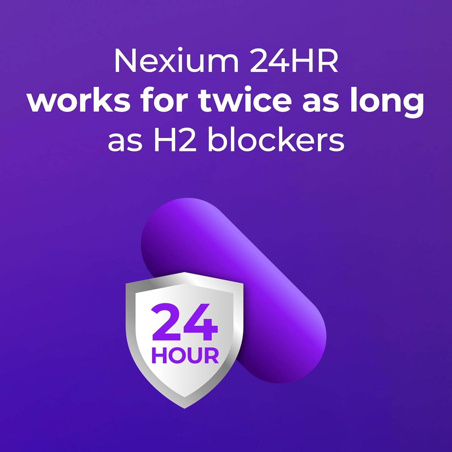 Nexium 24HR Acid Reducer Heartburn Relief Capsules for All-Day and All-Night Protection from Frequent Heartburn, Heartburn Medicine with Esomeprazole Magnesium - 28 Count