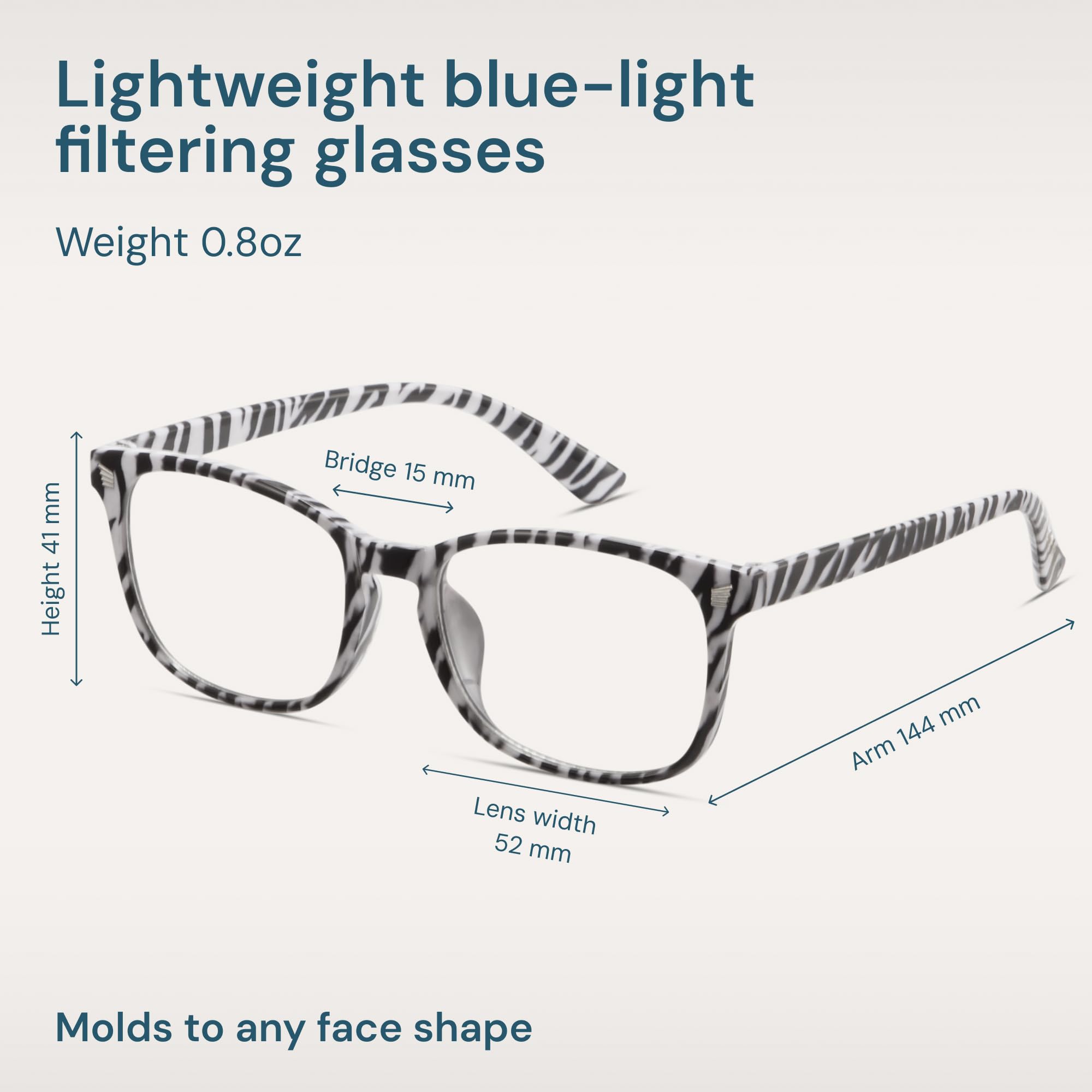 Gaoye Transparent, Clear Blue Light Glasses for Computer & Gaming - Anti UV Ray Lenses, Scratch-Resistant & Comfort Fit