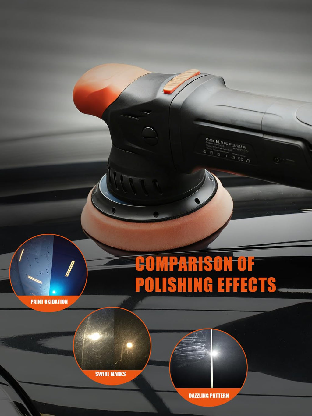 Polishing Pads, 5Pc 5 Inch 125mm Orbital Buffer Polisher Pads and 1Pc Microfiber Buffing Pads, Foam Polish Pad for Compounding, Polishing and Waxing, for 5''/125mm Backing Plate Car Polisher -TPP5MIX