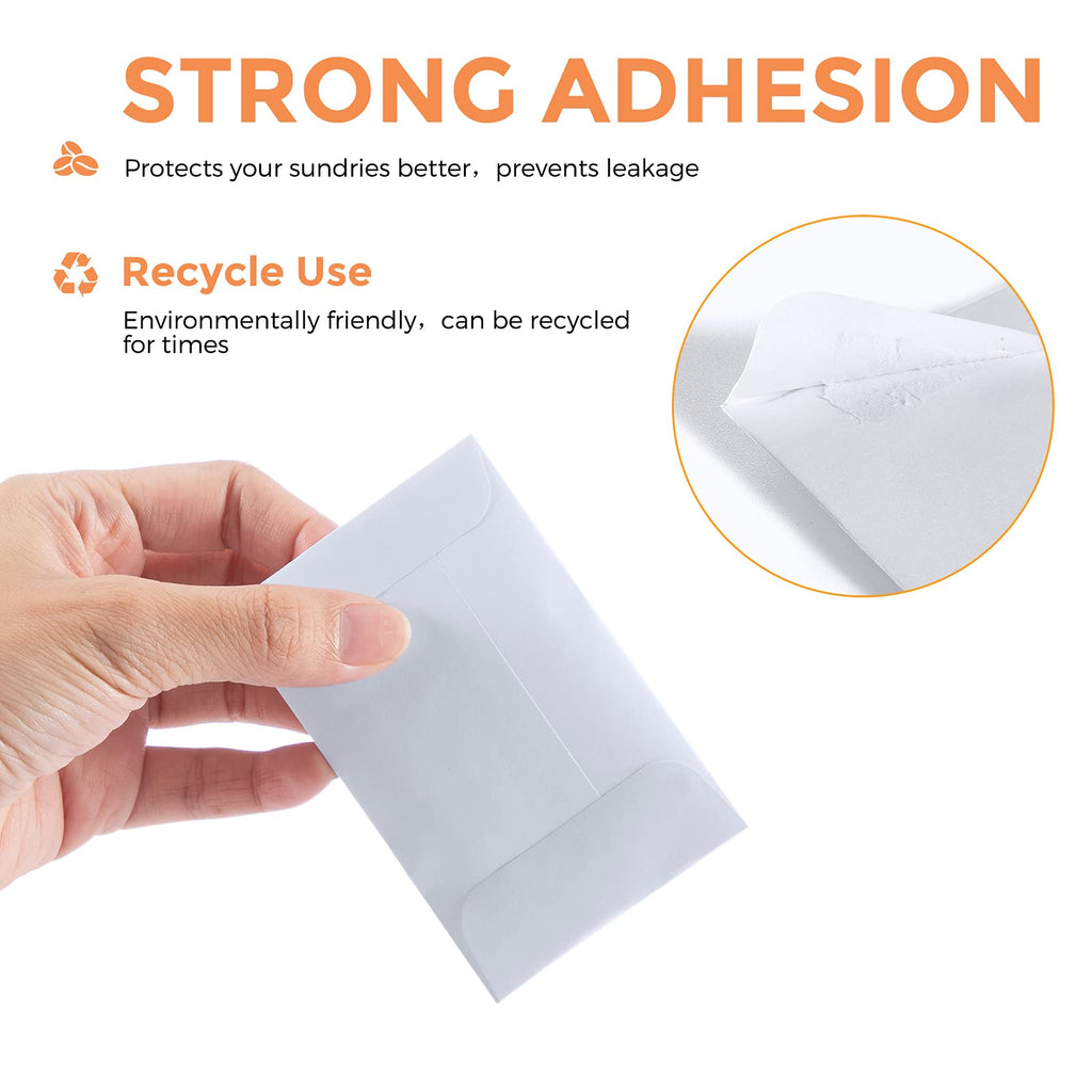 ACSTEP 500 Pack Coin and Small Parts Envelopes #1 Tip Envelope 2-1/4 X3-1/2 Mini Envelope with Gummed Flap for Home, Garden or Office Use(Black)