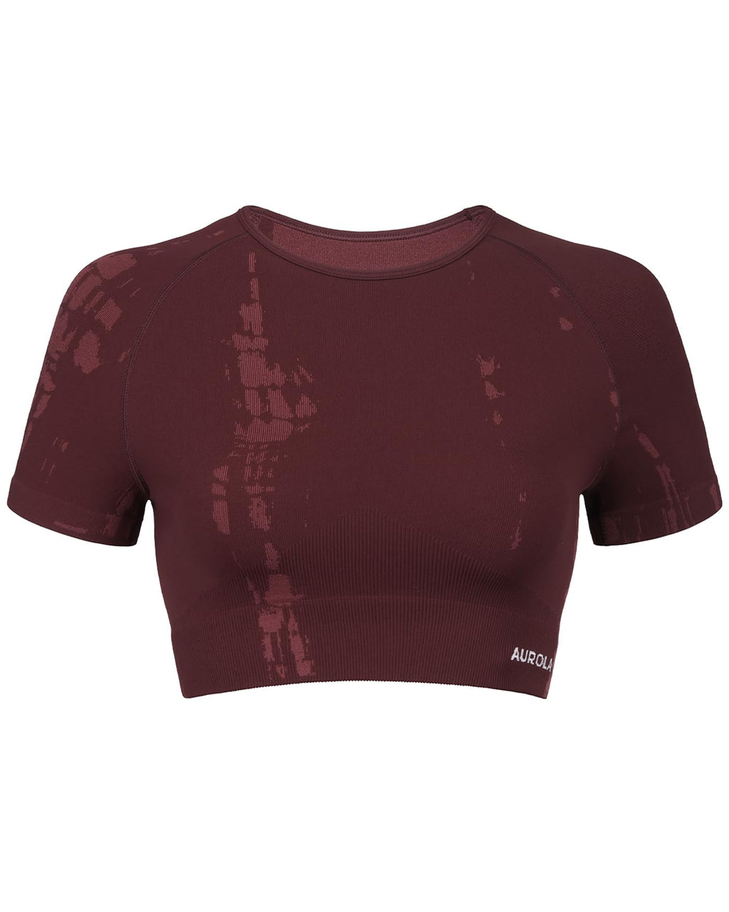 AUROLA Serpent Snake Seamless Workout T-Shirts for Women,Short Sleeve Crop Top Gym Yoga Athletic Shirts Tee