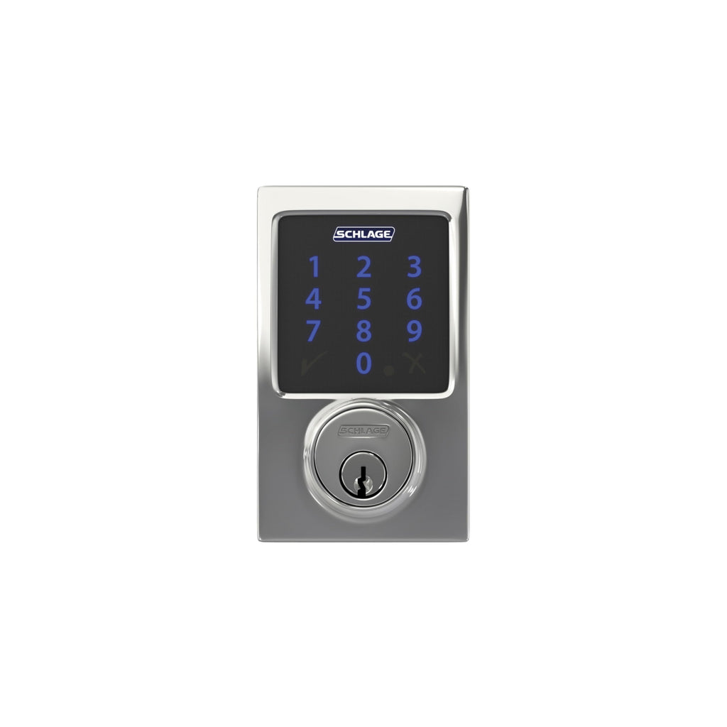 Schlage Connect Smart Deadbolt Lock with Touchscreen Keypad, Keyless Front Door Entry, Z-Wave Plus Compatible, Aged Bronze, BE469ZP CEN 716
