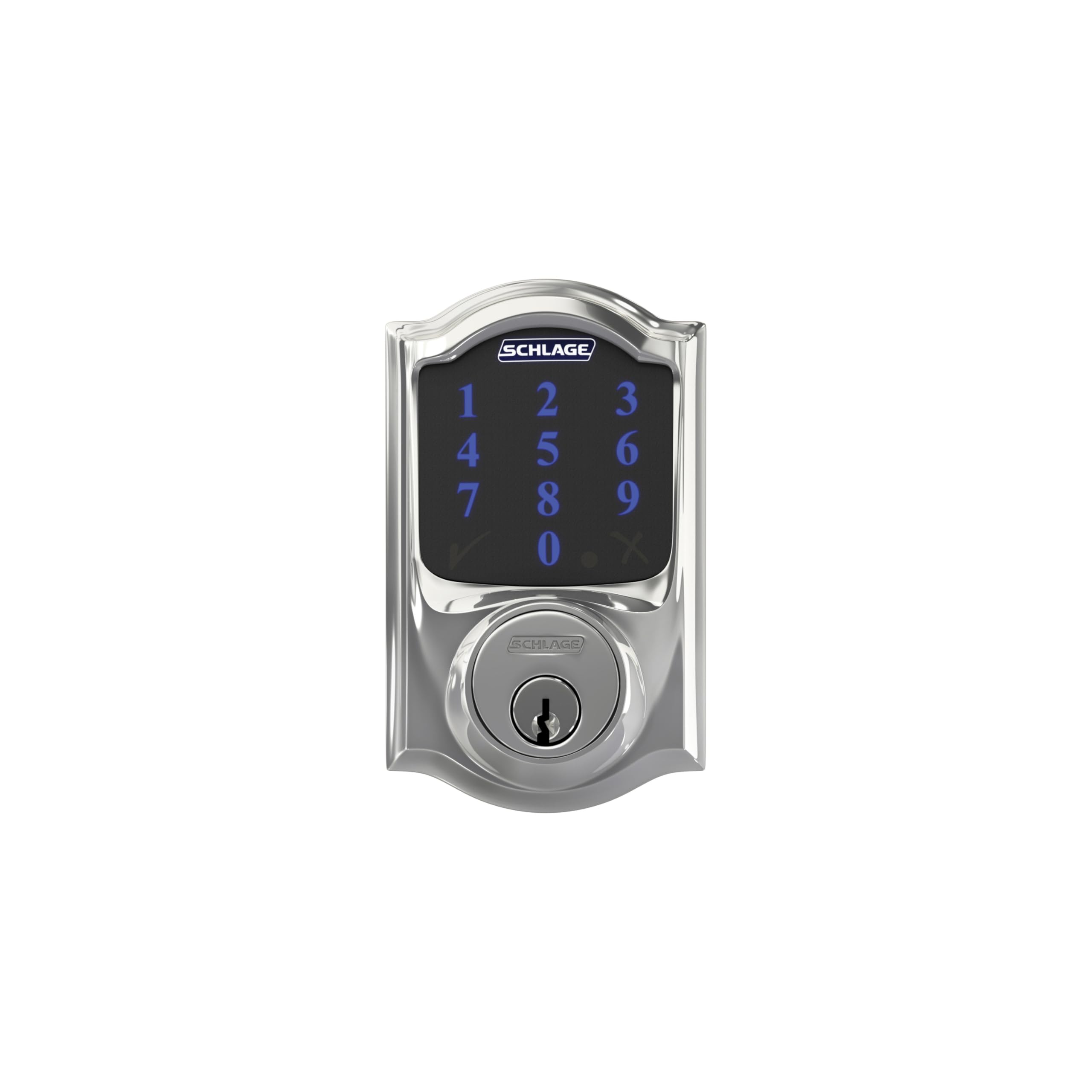Schlage Connect Smart Deadbolt Lock with Touchscreen Keypad, Keyless Front Door Entry, Z-Wave Plus Compatible, Aged Bronze, BE469ZP CEN 716