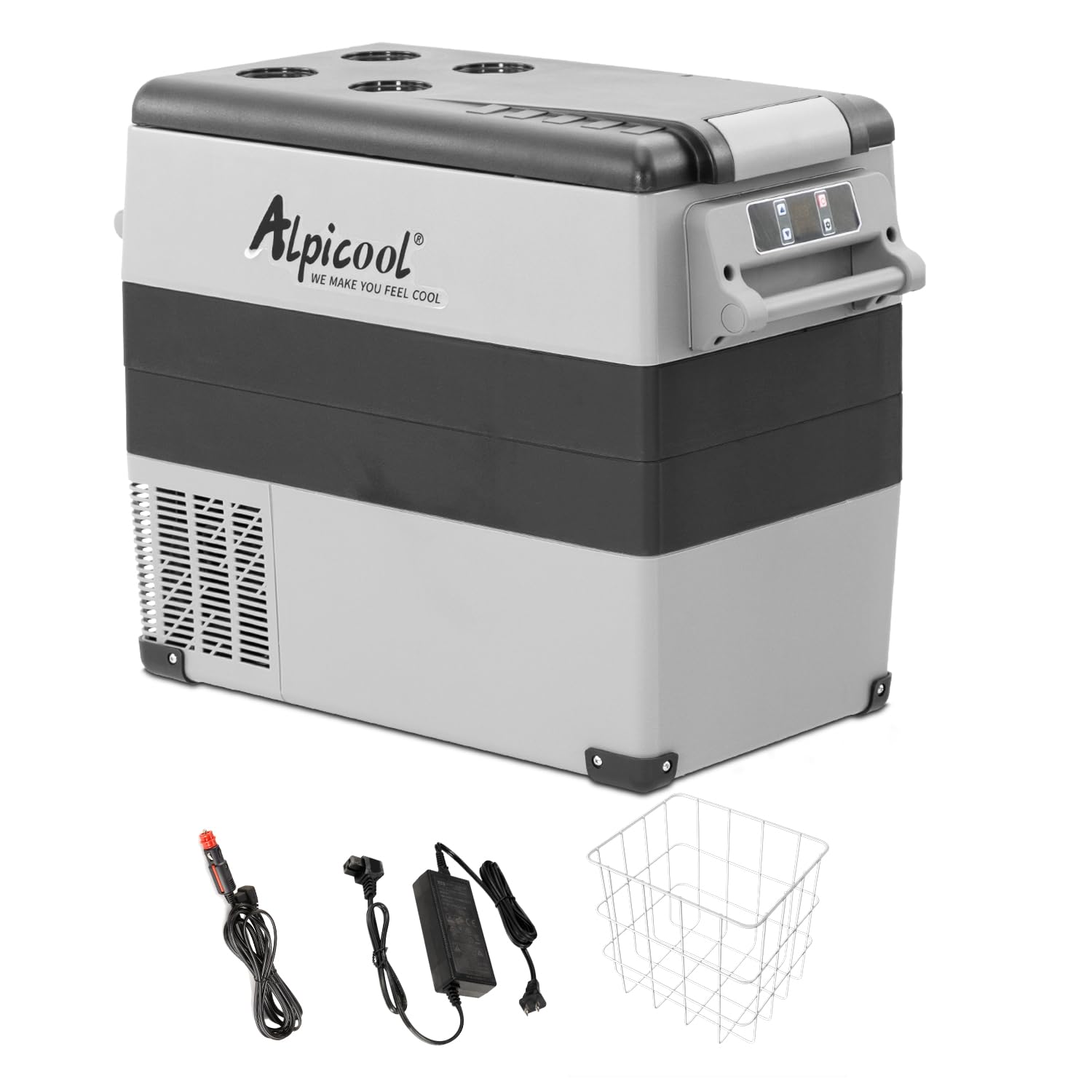 Alpicool NCF35 Portable Fridge Freezer,12 Volt Car Refrigerator, 32 Quart (30.6 Liter) Fast Cooling 12V Car Fridge -4℉~68℉,for Outdoor, Camping, RV, Truck