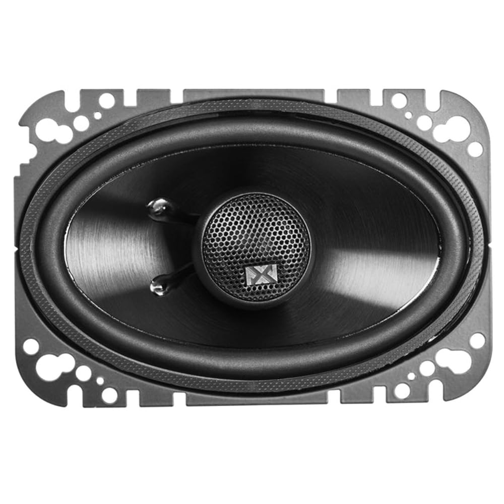 NVX NSP35 3.5" Car Speakers, 200W Max, 70W RMS, 2-Way Coaxial w/Silk Dome Tweeters & Built-in X-Overs, Easy to Install in Cars/Trucks/Doors (Pair)