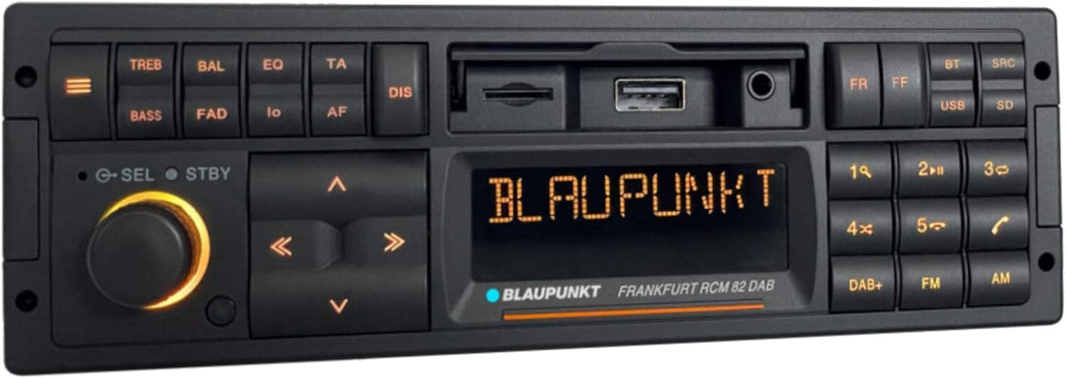 Blaupunkt Frankfurt RCM 82 DAB Legacy Car Stereo with Bluetooth - Retro Design with Modern Technology