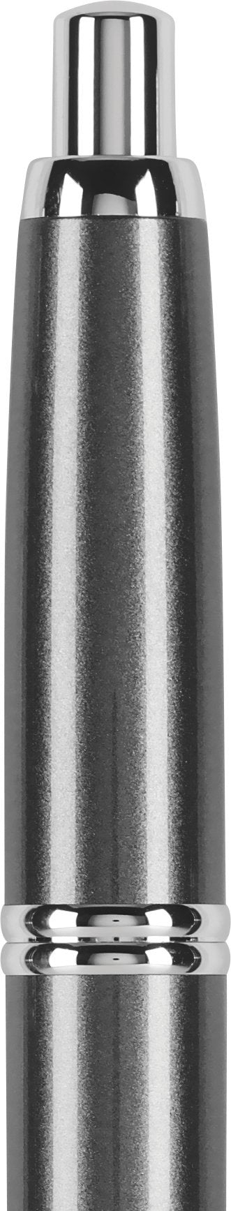 PILOT Vanishing Point Collection Refillable & Retractable Fountain Pen, Black Carbonesque Barrel with Rhodium Accents, Blue Ink, Medium Nib (60246)