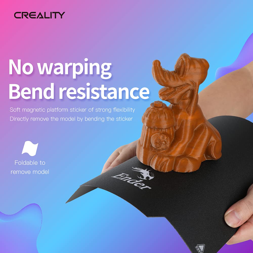 Creality Ender 3 V4 Build Plate, Original PEI Printing Plate Kit 225*250mm, Flexible Spring Steel Magnetic Platform Plate, Easy Print Removal, Heat Resistant For Creality Ender 3 V4 Combo 3D Printer