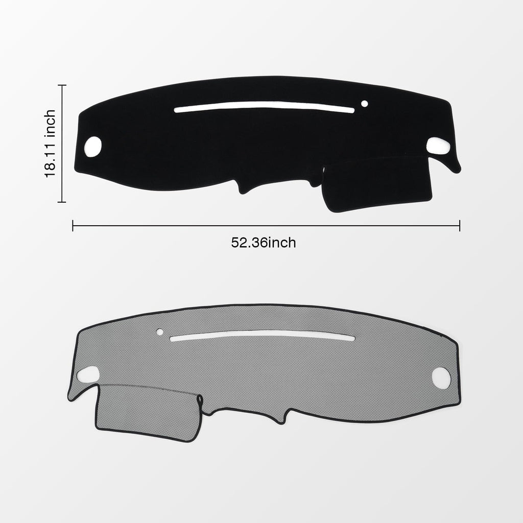 KUST Black Dash Cover for Ford Ranger 1995-2011/Ford Explorer 1995-2001/Mazda B2300 B2500 B3000 B4000 1995-2008/Mercury Mountaineer 1997-2001 Polyester Dashboard Cover Accessories for Ranger