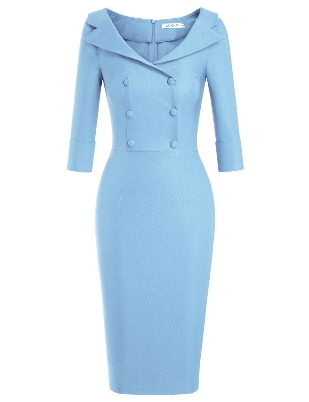 MUXXN Women's Classic Vintage Sweetheart Neckline Cocktail Prom Tea Dress