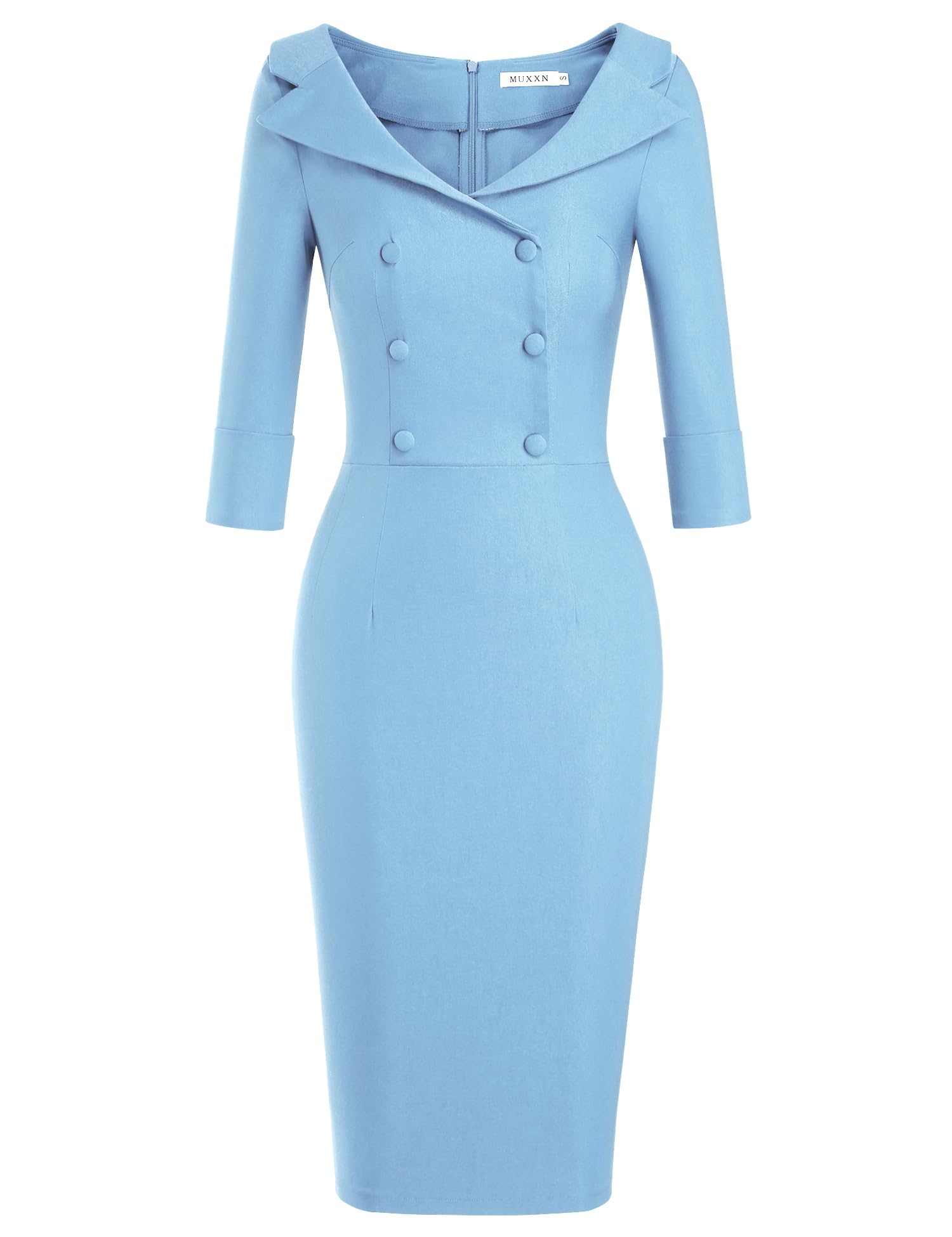MUXXN Women's Classic Vintage Sweetheart Neckline Cocktail Prom Tea Dress