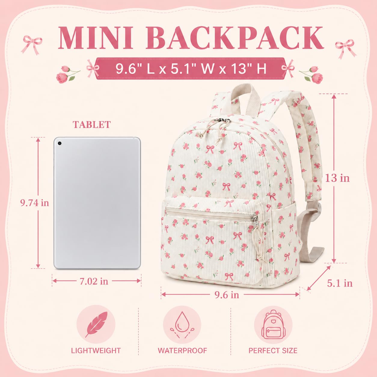 BTOOP Mini Backpack Women Girls Water-resistant Small Backpack Purse Shoulder Bag for Womens Adult Kids School Travel